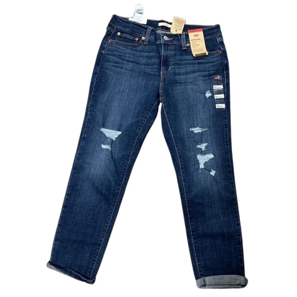 Levi's Denim - NWT Levis Boyfriend Jeans Denim Mid Rise  Tapered Leg Women's Size 8 29W 27L